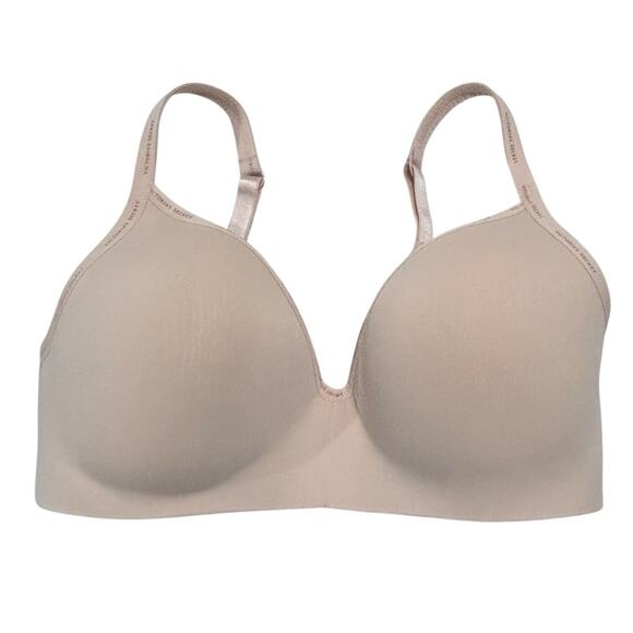 Victoria's Secret Nude T shirt lightly lined wireless size 34 DDD 34 F - Picture 8 of 9